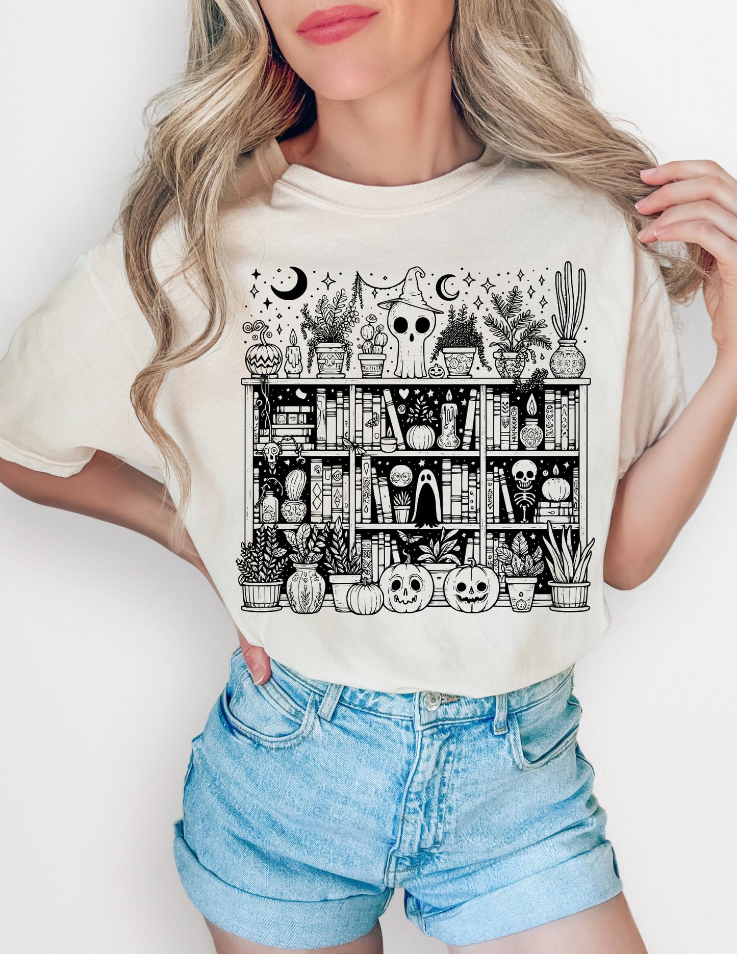 Spooky Books Comfort Colors Tshirt
