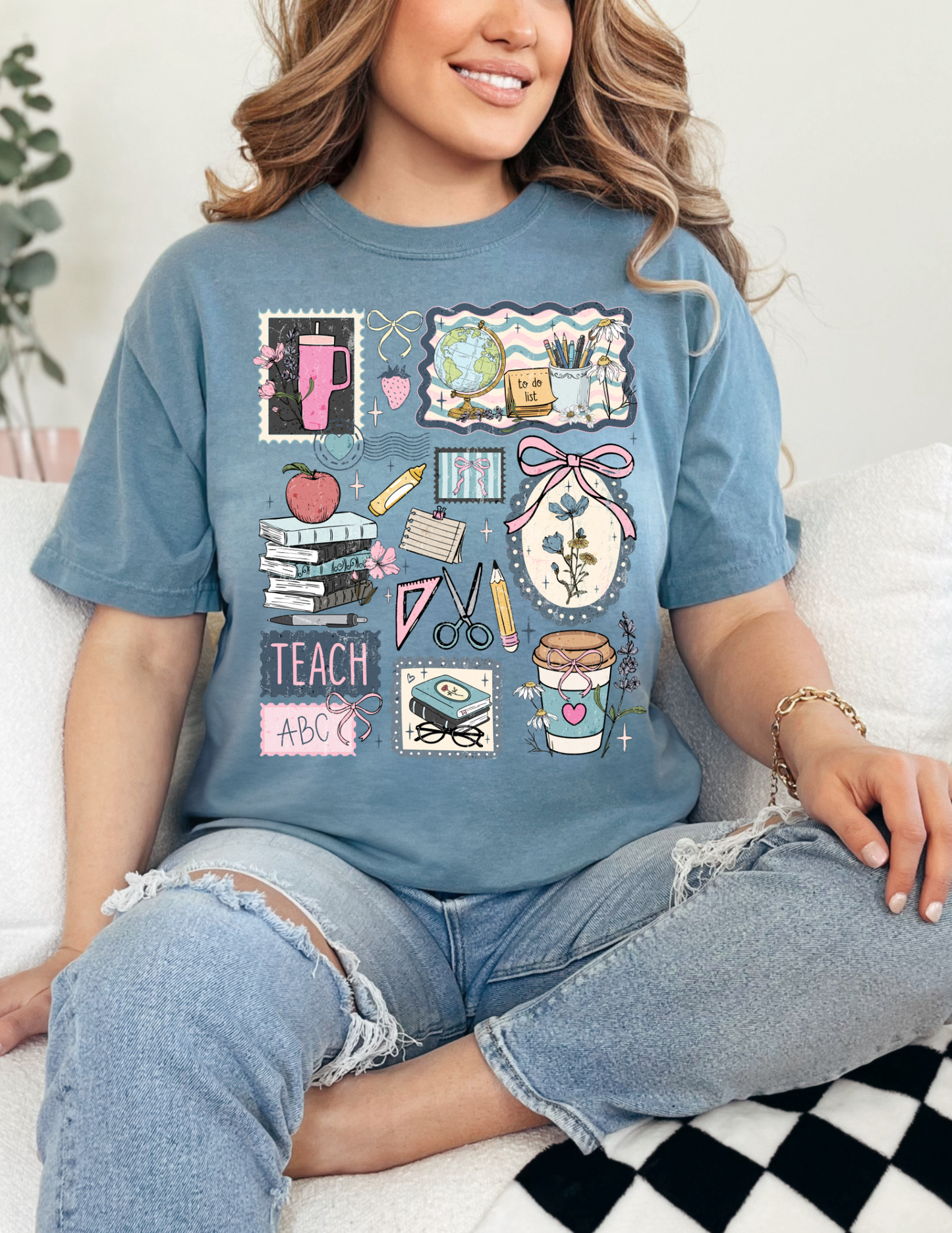 Teacher Doodle Comfort Colors Tshirt