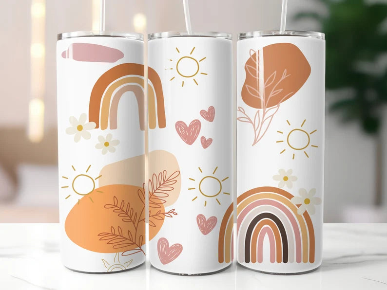 Boho Rainbow Tumbler