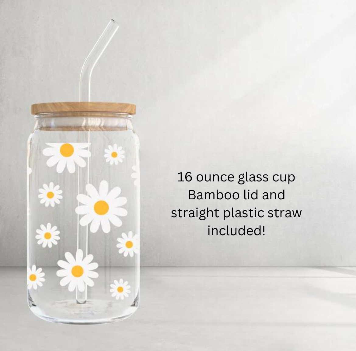 Daisy Glass Cup