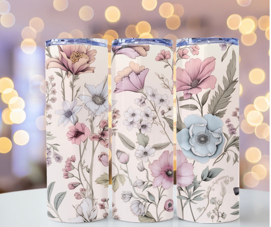 Floral tumbler