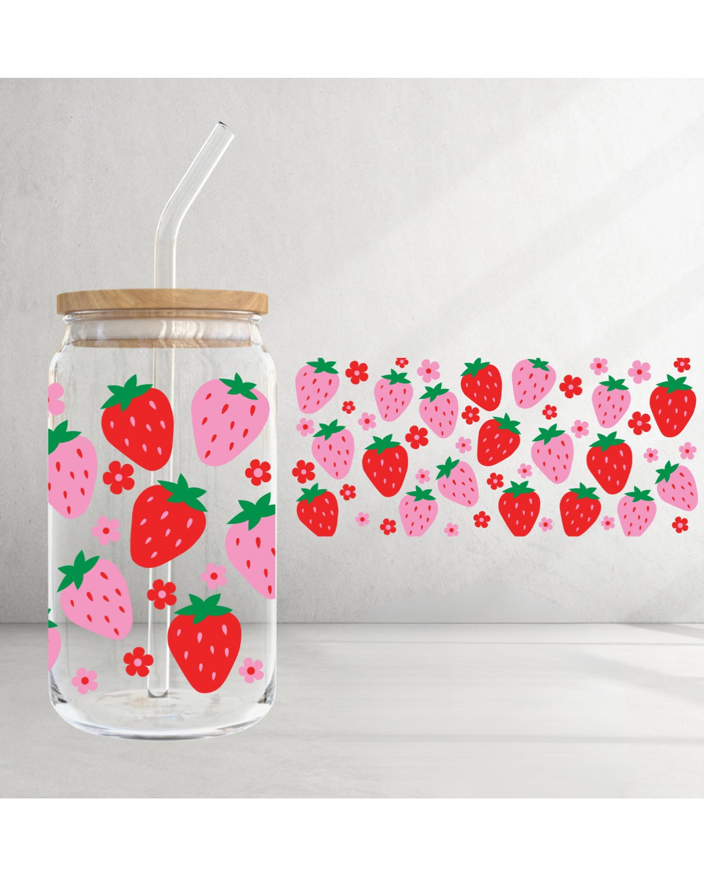 Strawberry and Flowers