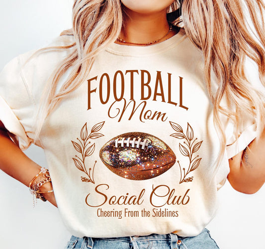 Football Mom T-shirt and Crewneck