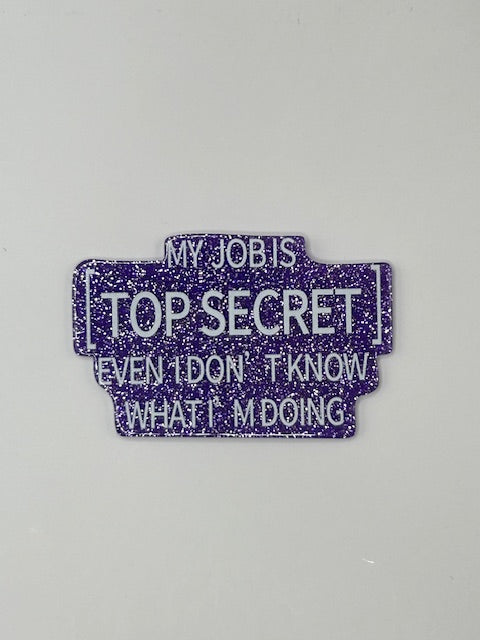 Top Secret Badge topper