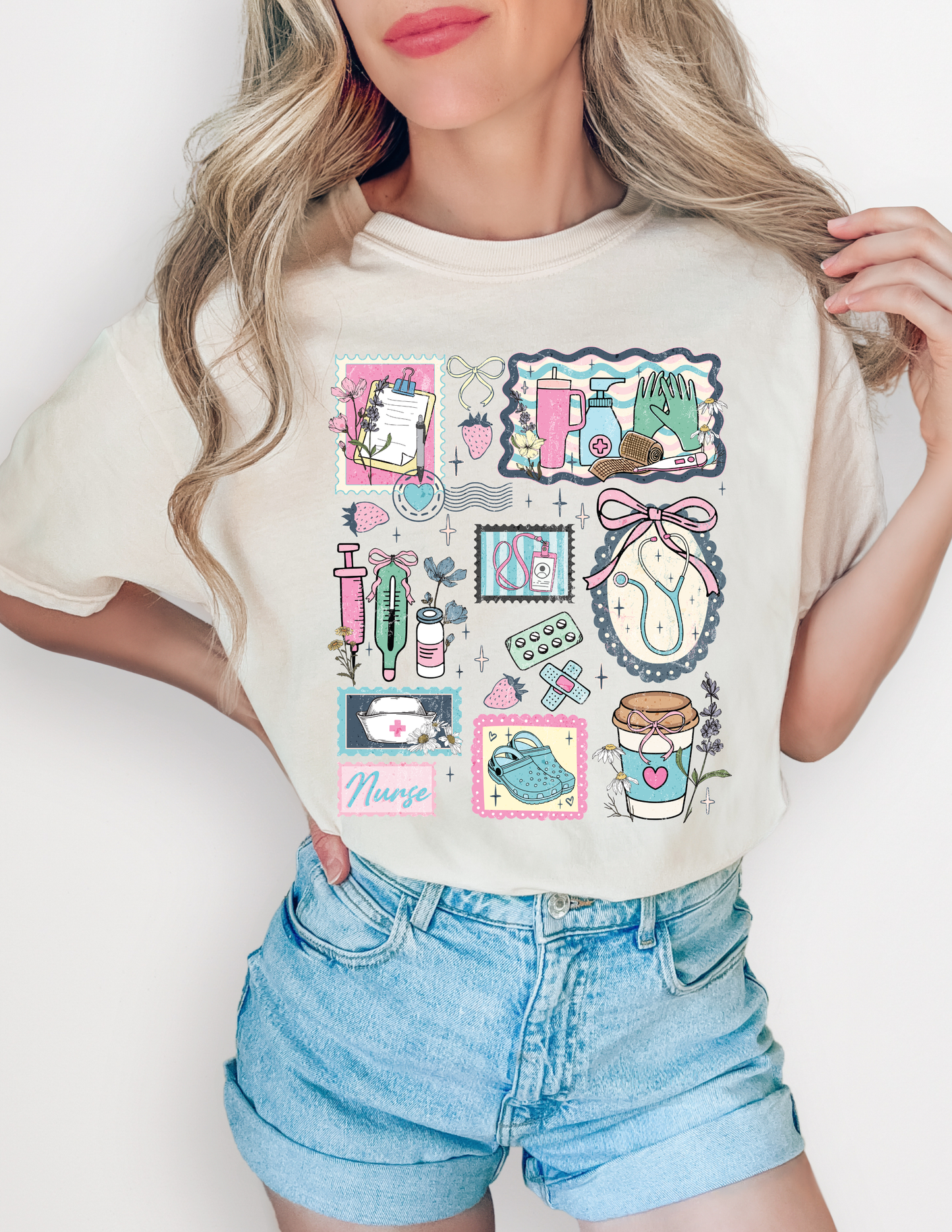 Nurse Doodle Comfort Colors Tshirt