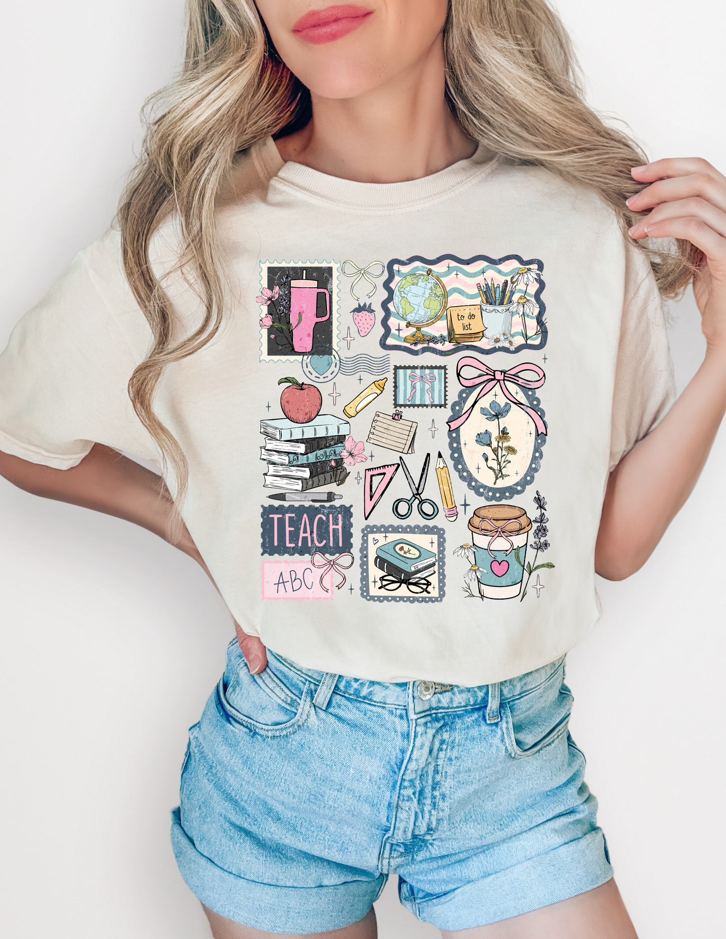 Teacher Doodle Comfort Colors Tshirt