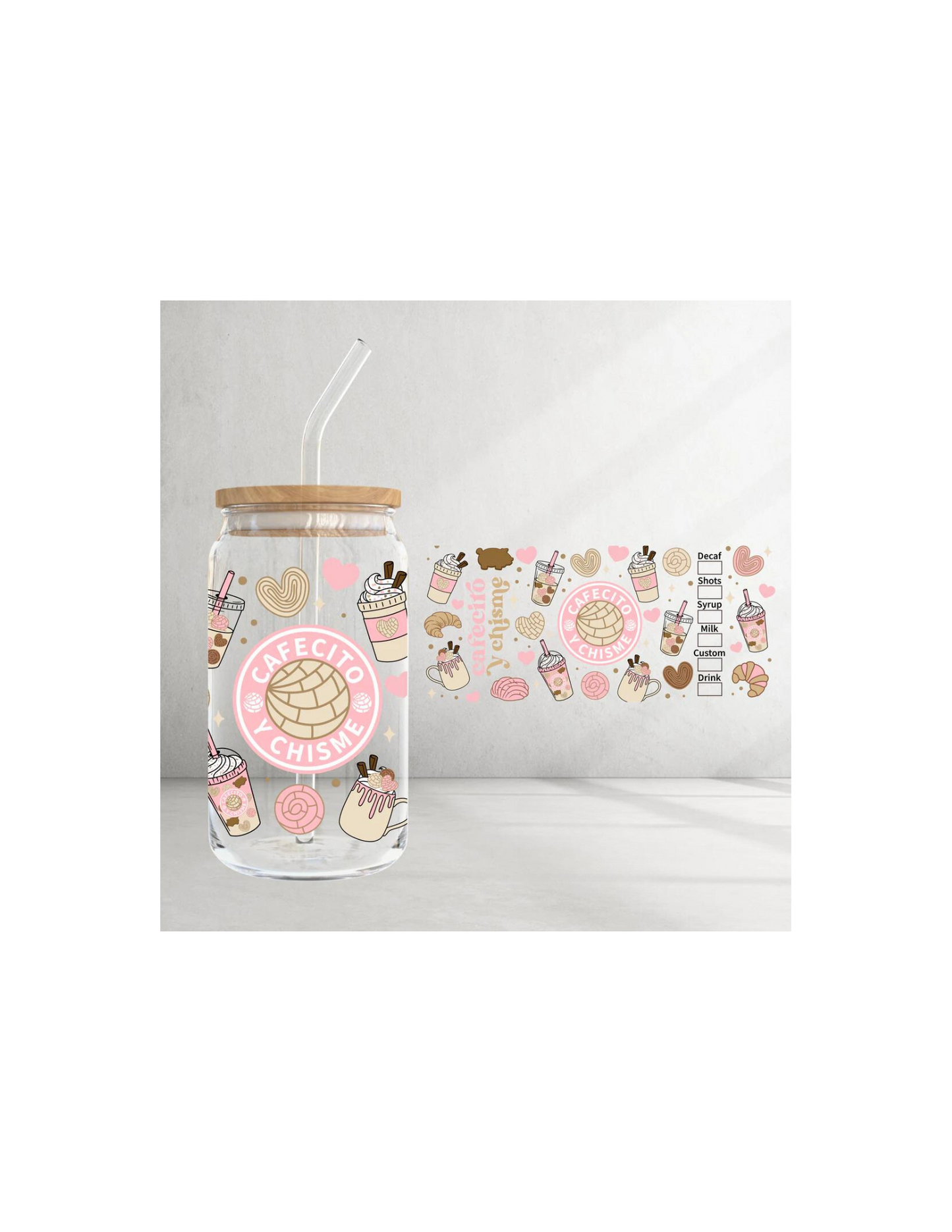 Cafecito y Chisme (Light Pink)