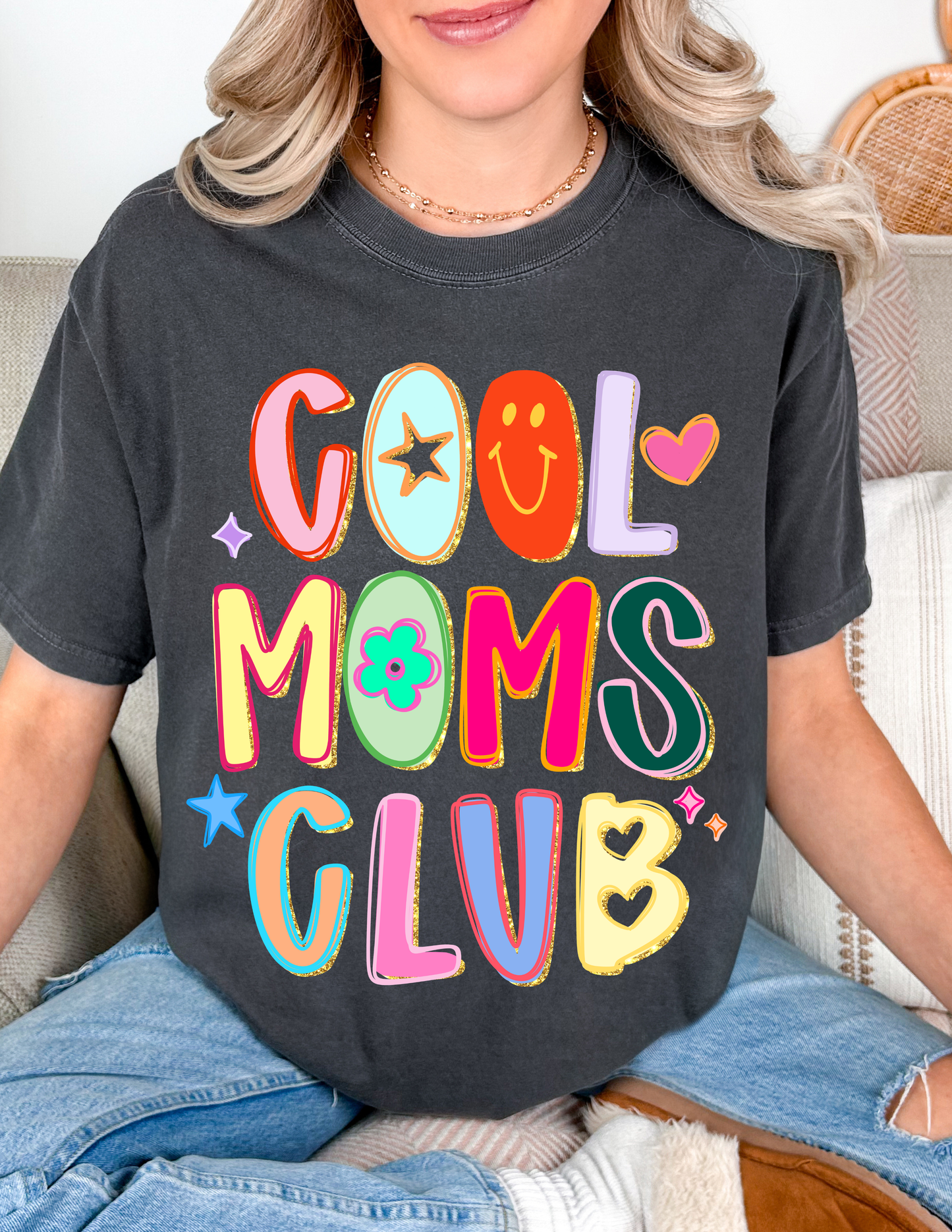 Cool Moms Club Comfort Colors Tshirt
