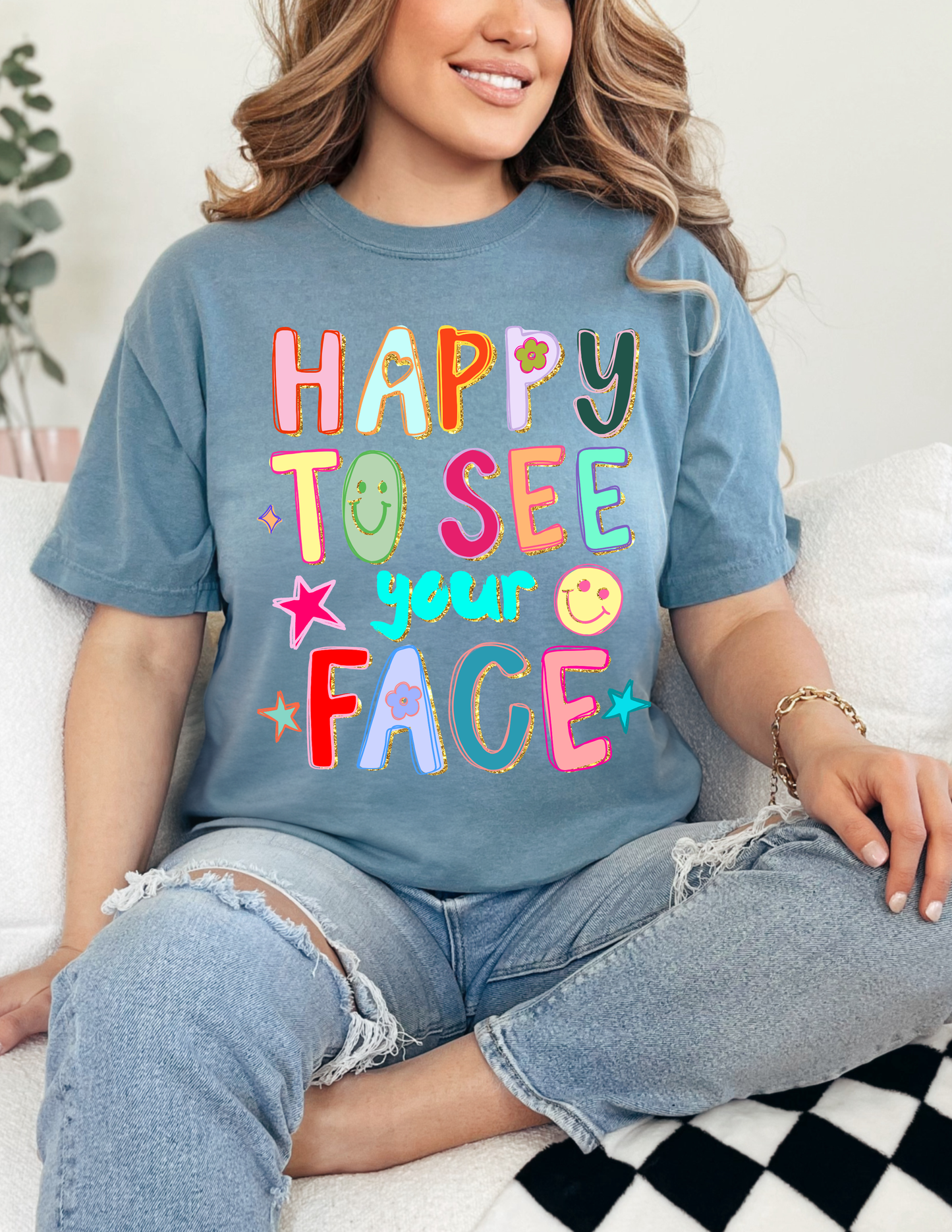Happy Comfort Colors Tshirt