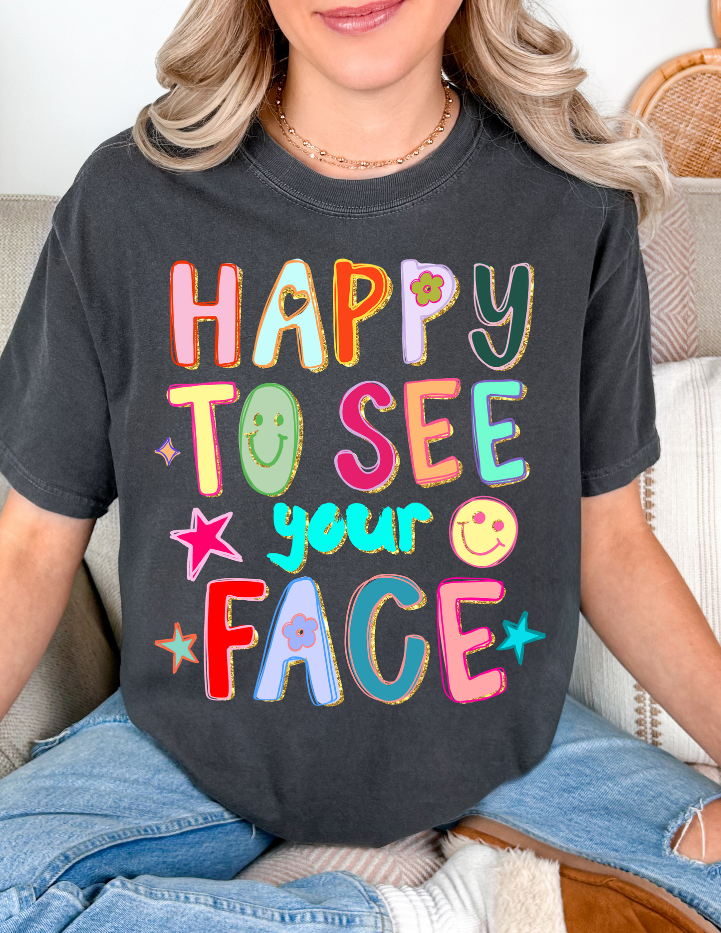 Happy Comfort Colors Tshirt