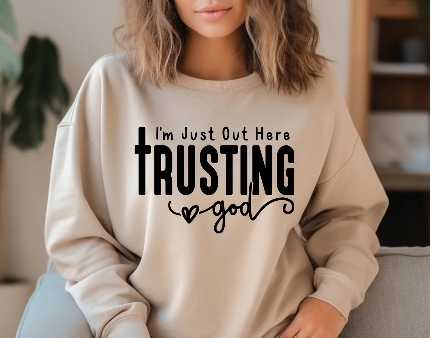 Trusting God Crewneck