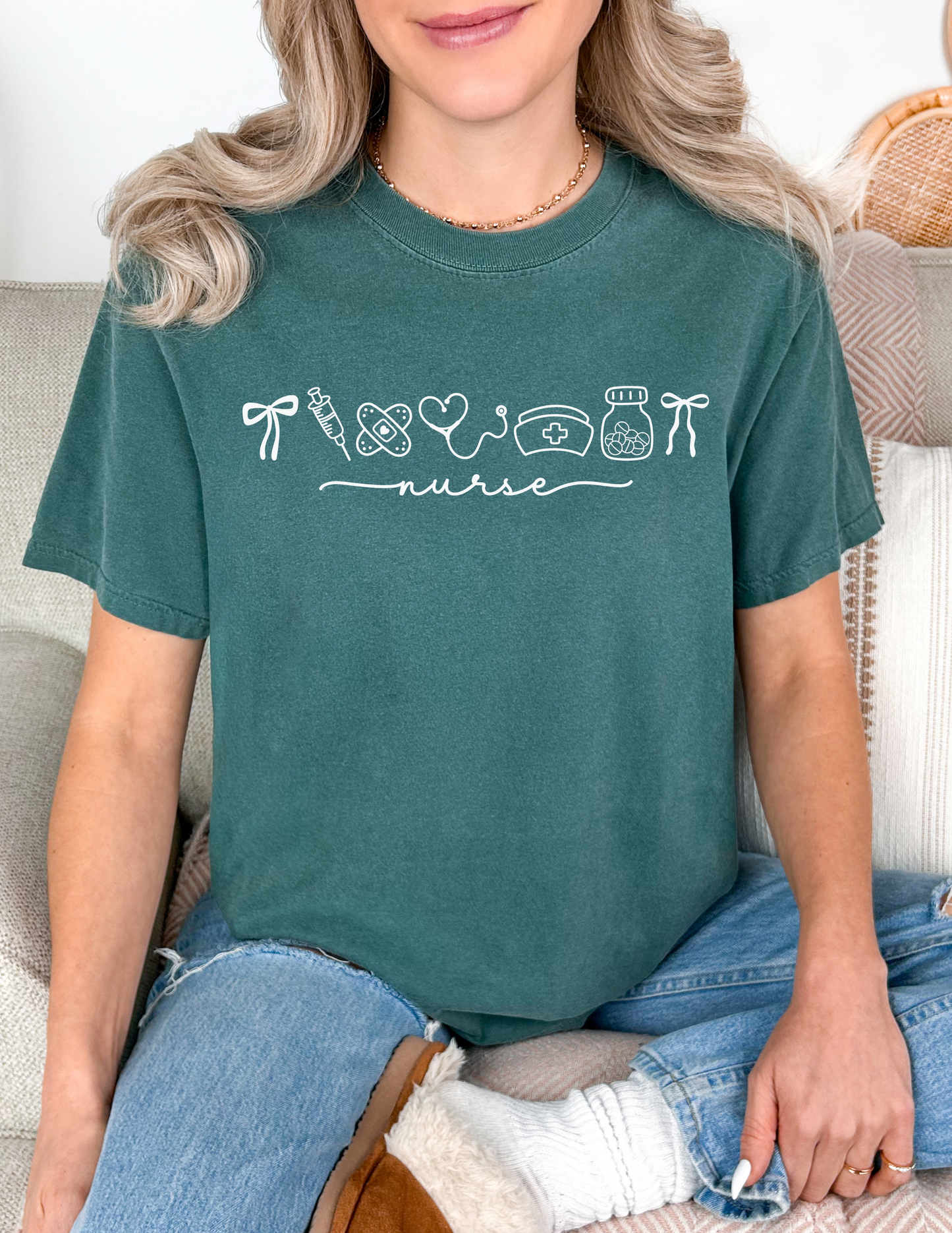 Nurse doodle Comfort Colors Tshirt