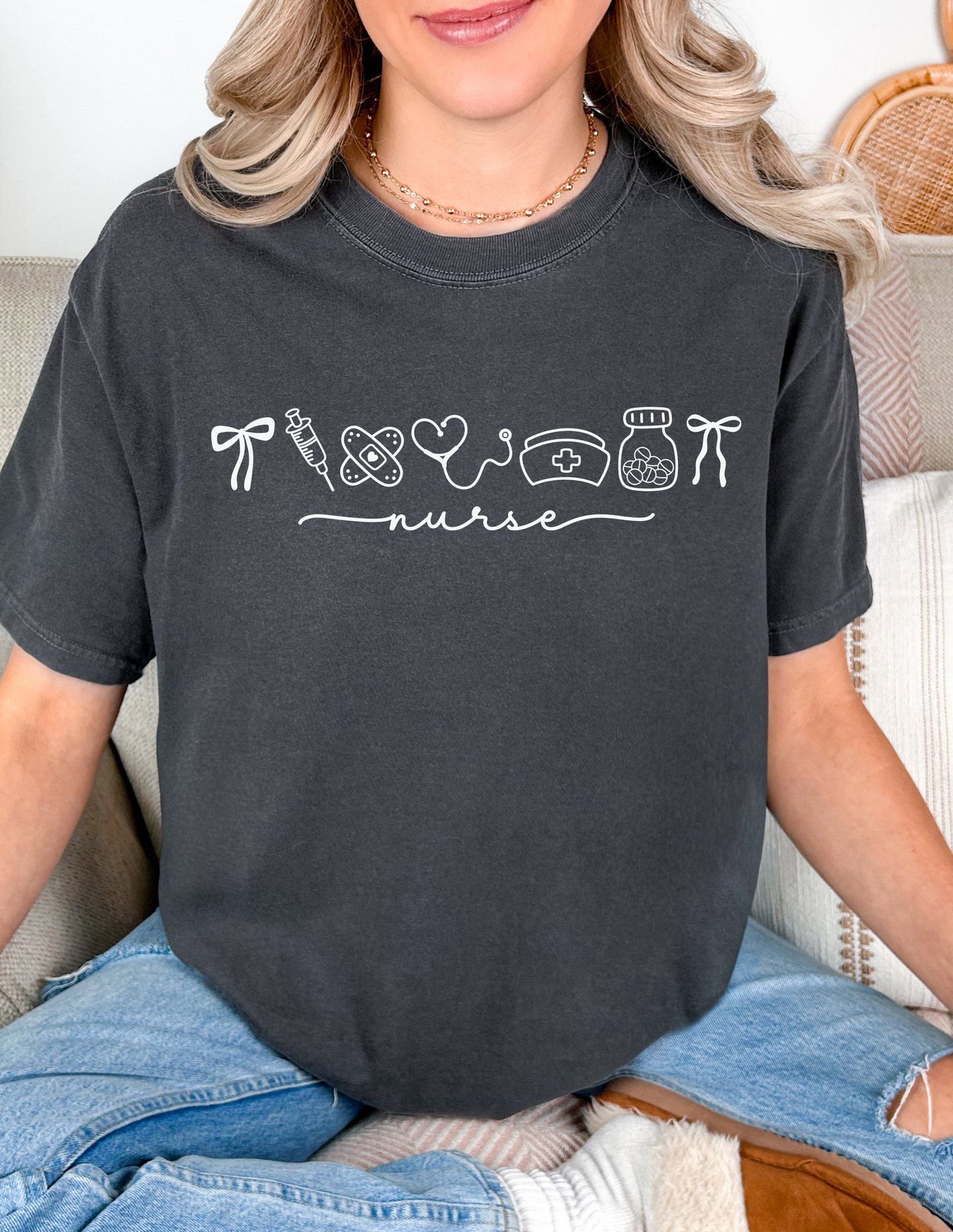 Nurse doodle Comfort Colors Tshirt